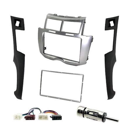 2 Din Bil Stereo Ramme Trim Kit Til Instrumentbræt For Yaris Vitz Platz 2005-2011 Dvd Afspiller Installation