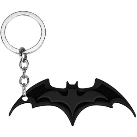 Personlig anheng i metall nøkkelring Batman tilbehør svart penn
