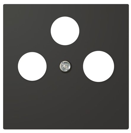 Elko Plus Centrumlock radio/TV/satellit Svart, Strömbrytare & vägguttag