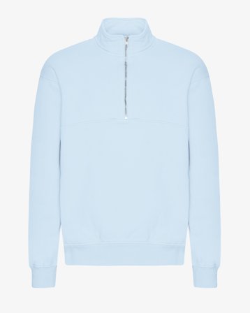 Organic Quarter Zip - Polar Blue XL