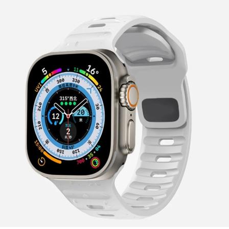 Mjukt silikonarmband för Apple Watch Band Ultra 49mm 44mm 45mm 42mm 41mm 42mm 38mm Sport Watch Band iwatch Serise 8 7 6 5 Armband 07-Vit 07-White 42mm