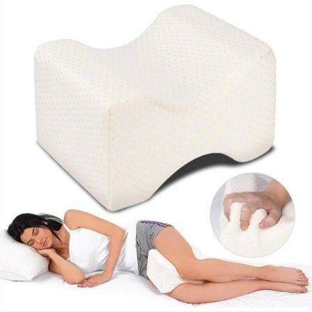 Ortopedisk knepute, ortopedisk benpute med memory foam for sidesøvn, Relax kne ortopedisk pute Ideelt valg for sidesøvn