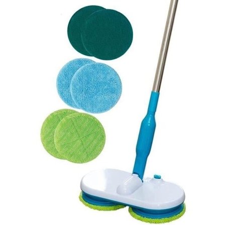 Moottoroitu moppi - YYV - Duo Spinner Rotalib Turbo Spin - Ladattava - 90 minuutin akunkesto - 6 puhdistuslevyä