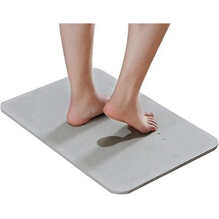 Diatoméjord Bademåtte Badekar Måtte Antislip Brusematte Til Badeværelse 60 X 39 X 0.9cm