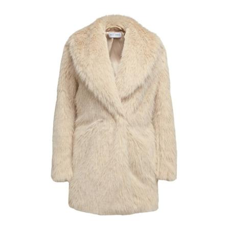 Weili Zheng, Faux Fur & Shearling Jackets Beige, Dames, Maat:S