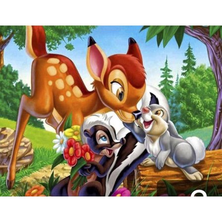 Timanttimaalaus / 30x40 cm timanttimaalaus - Bambi-eläin