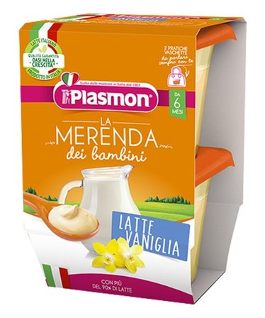 Plasmon Latte Vaniglia 6m+ 2x120g