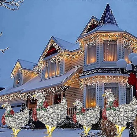 Julelys Utendørs For Dekorasjon Med Hage Led Hagedekorasjoner Innendørs (FMY)