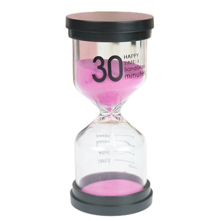 Sand Timer 1/3/5/10/15/30 minuter Time Management Assistant Present för barn