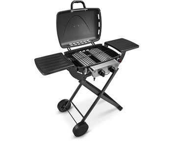 ON BBQ Portable Gas With Trolley - Portabel gasolgrill med två brännare och sidobord
