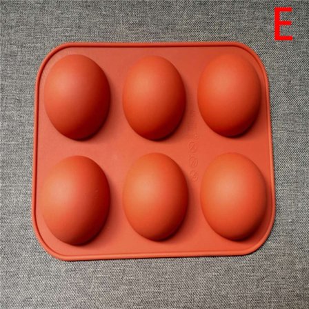 Rund form kakeform Brun halvkulekule silikonsjokolade