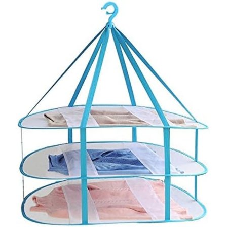 Klädtork storlek 3 lager vikt nät kläder hängande torktumlare T-shirt tröja torkning