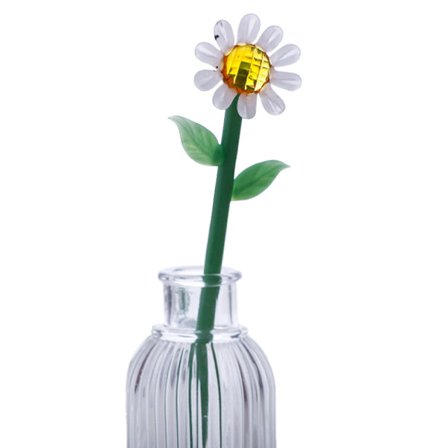 Mordely Handblåst glasblomma Glasblombukett för Office Hamily