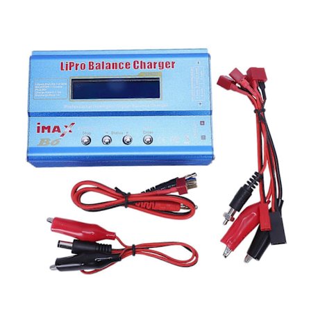 iMax B6 Digital LCD RC Lipo NiMh Batteri Balance Oplader tilbehør