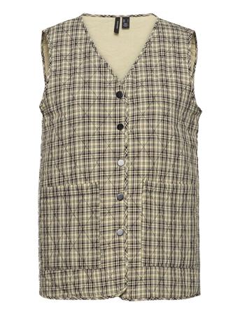 Vmfaye S/L Quilt Waistcoat Sb2 Black Vero Moda