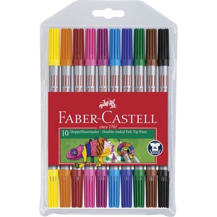 Faber-Castell Viltstiften Twin 10-set (3 jaar+)