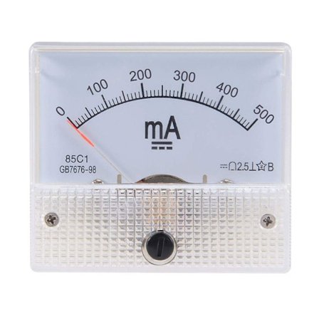 DC Amp Meters Analog Meter 0-500MA