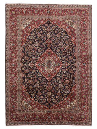 Medallion Large Keshan Rug 298X416 Wool