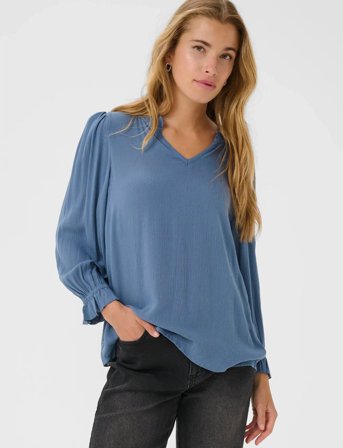 Kaffe Kaliv Amber Blouse - Blue - 42