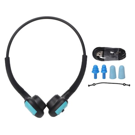 Knogleledning Hovedtelefon Bluetooth 5.0 Støjreduktion IPX8 Vandtæt Genopladelig Open Ear Headset med 8G Hukommelse