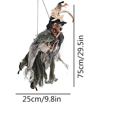 Høytidsornamenter Halloween Heks Anheng Elektriske Rekvisitter Spøkelseshus Stemmekontroll Hengende Spøkelse Q