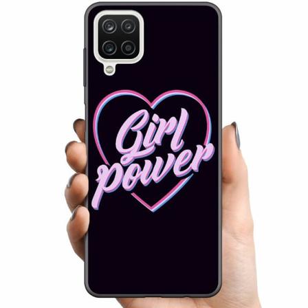 Samsung Galaxy A12 Tpu Mobilskal Neon Girl Power