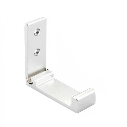 Foldbare kroge 1 pakke til hatte, tasker, jakker, (mat sølv)