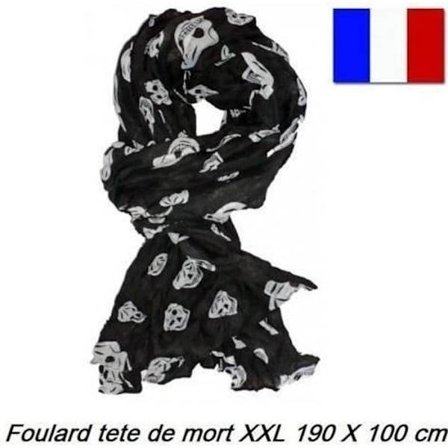 PIRATDÖDSKALLE SCARF STORLEK XXL MÄN KVINNOR FLICKA POJKE Ingen Bandana Biker Scarf Biker ...