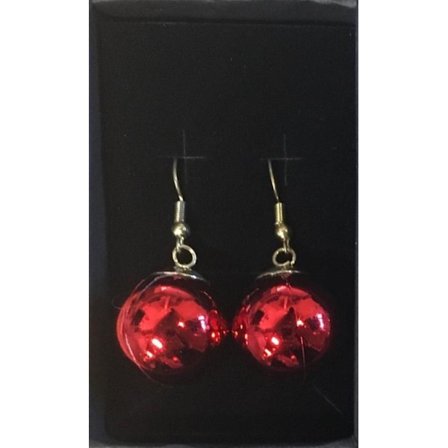 Örhängen Jul Julgranskulor röda Re