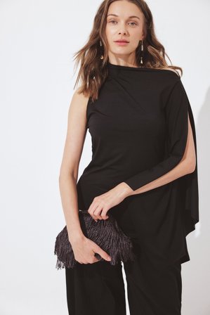 NA-KD Cape Top - Ærmeløse toppe - Sort - M (EU 38-40)