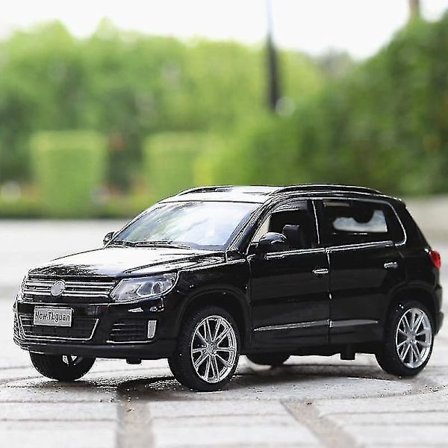 Leksaksbilar 1:32 Tiguan Bilmodell Legering Bil Die Cast Leksaksbil Modell Svart