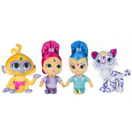 4-pack Shimmer & Shine Gosedjur Plush Plysch Mjukisdjur 30cm Multifärg