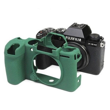 Fujifilm X-S10 enkelt klockarmband i silikon - Grön
