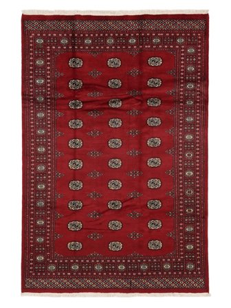 Pakistan Buchara 2Ply Teppich Orientalischer Dunkelrot/Schwarz (Wolle, Pakistan)