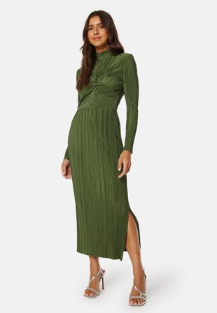 YAS Olinda High Neck Long Dress Rifle Green Klær