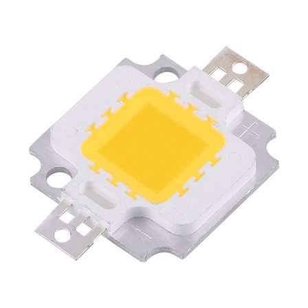 10 stk. 10W LED SMD Chip COB DC 9‐10V Lampe Flood Light Pære Udskiftning Varm Hvid