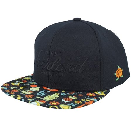 SQRTN - Great Norrland Cap Mumin Retro Black Snapback Snapback Black Cap - @ Hatstore