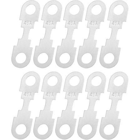10 st Högströms Strip Säkringar 40A 12V Bilsäkringar För Bilstereo Säkringshållare