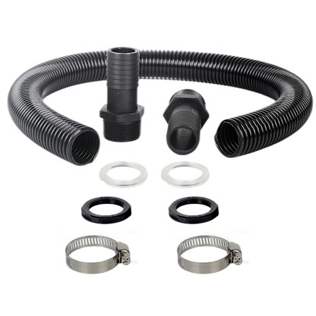 Syöksytorven liitäntäsarja, 38 mm vesisäiliön liitäntäsarja kahden vesisäiliön, sadevesitynnyrin ja vesisäiliön yhdistämiseen.