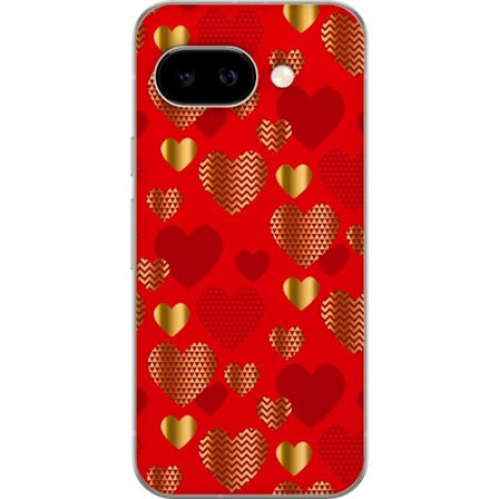 Yhteensopiva Puhelinkuori Google Google Pixel 9a GoldenHearts