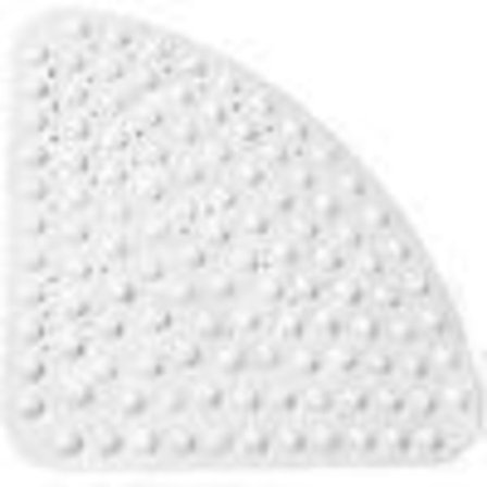Halkfri duschmatta för hörn, kvartscirkelformad badrumsmatta, antibakteriell sugproppsmatta för dusch eller badkar, halksäker badkarsmatta, 54x54 cm