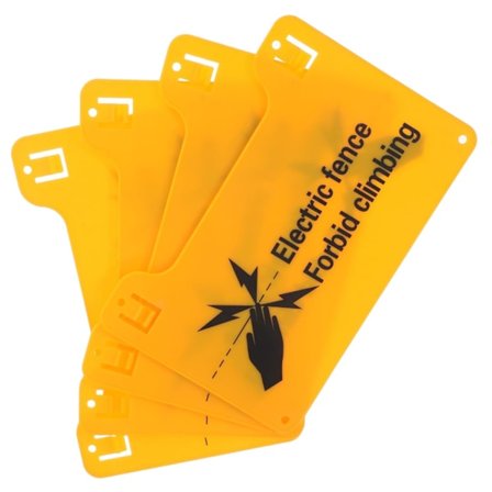 Säkerhetsskyltar St Elstängsel Varningsskyltar Attack Varning Grind Högspänningsrisk Plast Varning