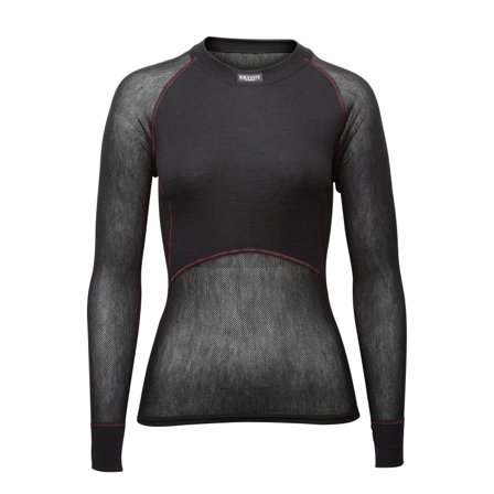 Brynje Women's Wool Thermo Light Long Sleeved Shirt Women base layer tops Black L