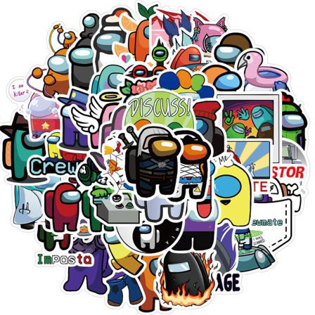 50st Among Us Stickers Game Vattentät Graffiti Klistermärke Set