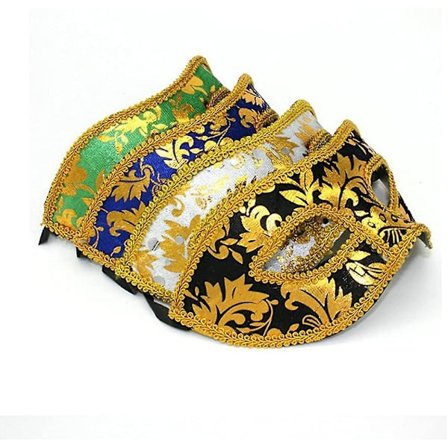 4 stk. venetianske maske til mænd til karneval