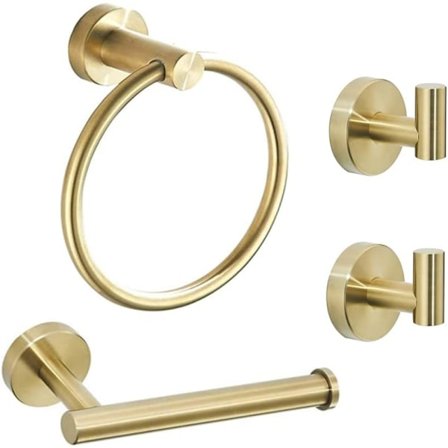 Guld badrumstillbehör, borstad guld toalettpappershållare, till