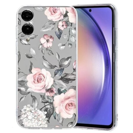 Samsung Galaxy S25 Edge Asia Pehmeä joustava puhelin takaisin kansi kuvio tulostus - Harmaat Pohjakukat