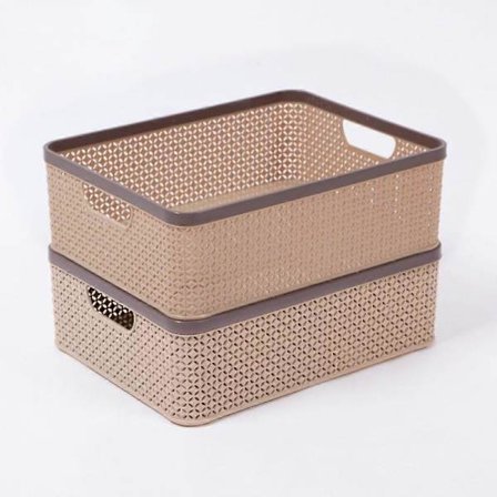 2 st skrivbordsförvaringslådor Qianka: 2 stor storlek - rymmer A4-papper