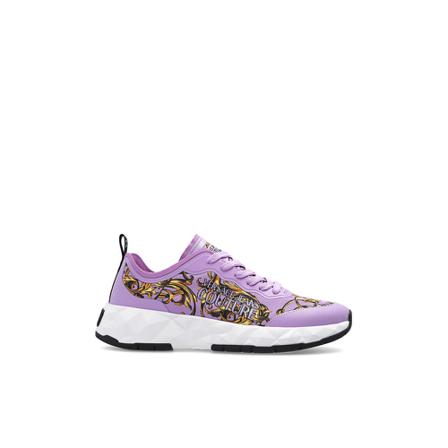 Versace Jeans Couture, Sneakers With Logo Paars, Dames, Maat:37 EU,print