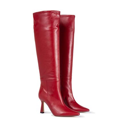 Ovyé, Over-knee Boots Czerwony, Kobieta, Rozmiar: 36 EU